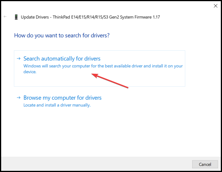 Xuất hiện Update Driver cần nhấp chuột phải