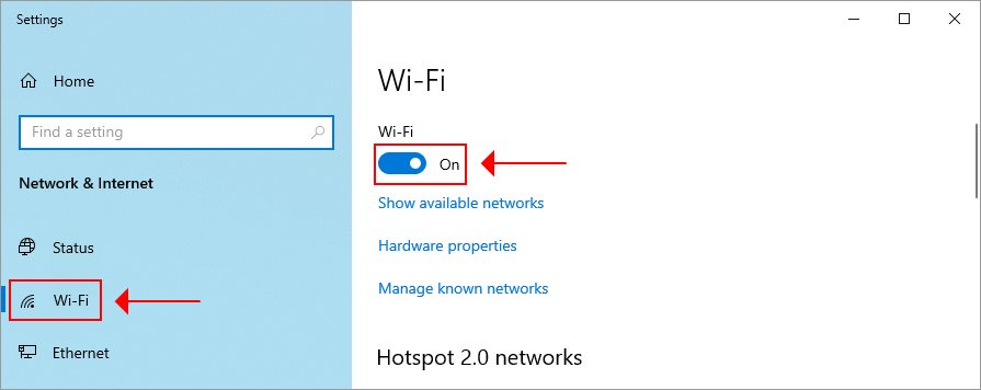 Chạy kiểm tra ban đầu để sửa lỗi laptop không hiện wifi bằng