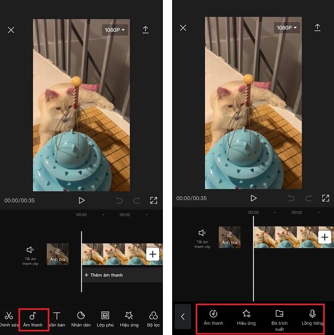Chèn hiệu ứng âm thanh vào video trên CapCut