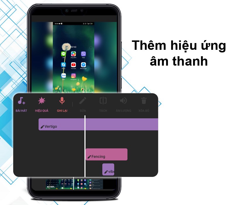 Video có âm thanh nhạc hoặc giọng nói bản thân đơn giản với Inshot