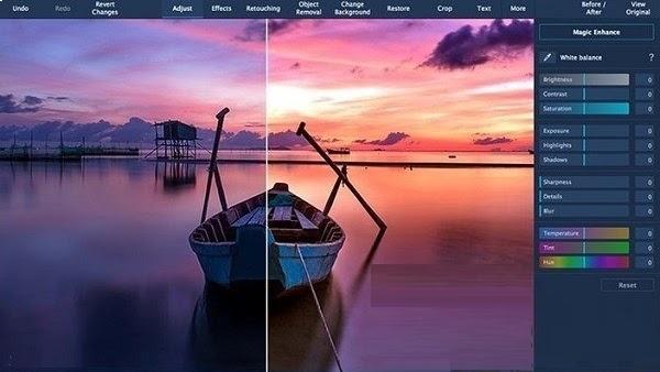 App Movavi Photo Editor rất thích hợp cho những tay ngang