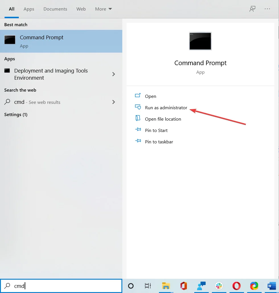 Thử xóa tệp bằng Command Prompt