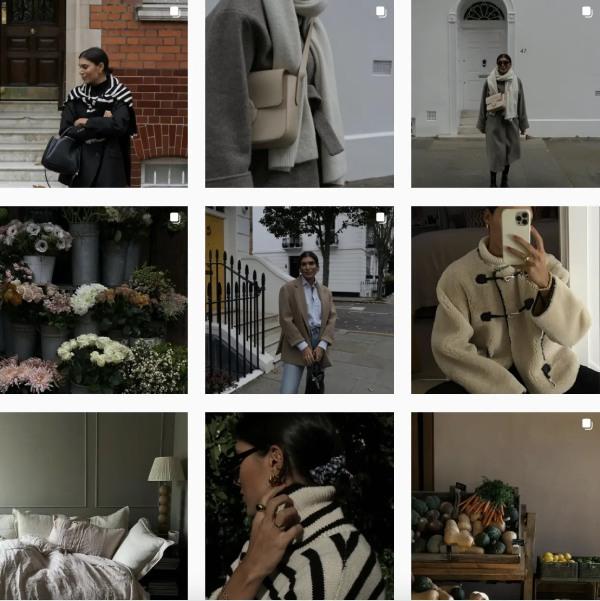Ảnh chuẩn tông màu không bão hoà của influencer
