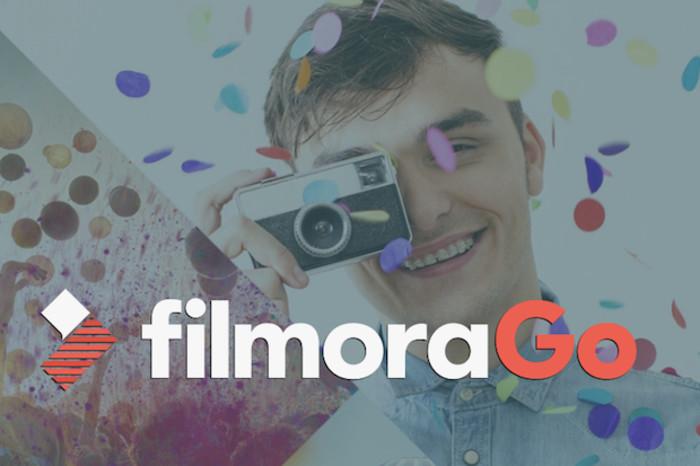 FilmoraGo - với giao diện nằm ngang giống chiếc máy tính bàn