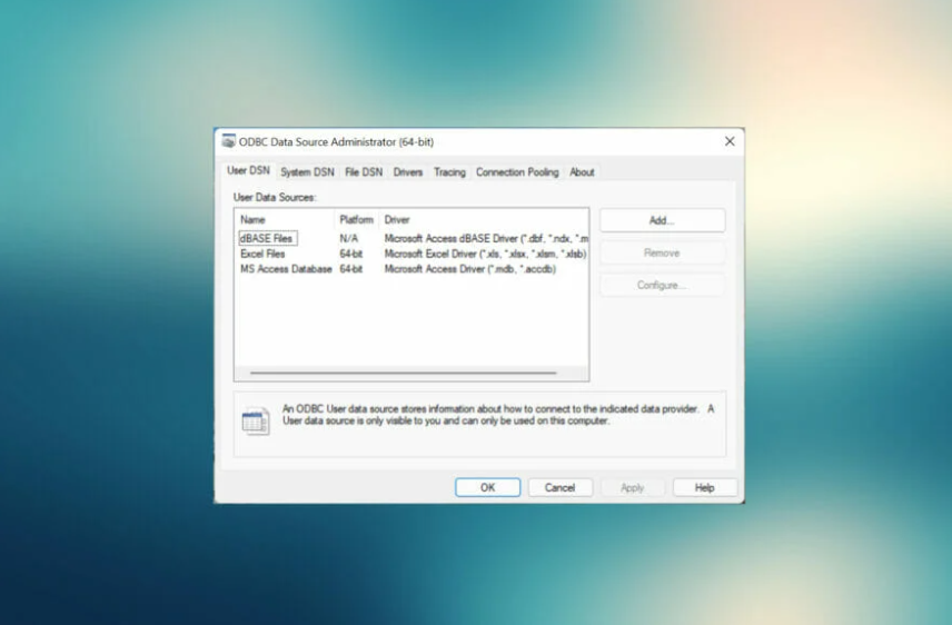 5 Cách sửa lỗi ODBC hiệu quả nhất trên Control Panel của Windows 10