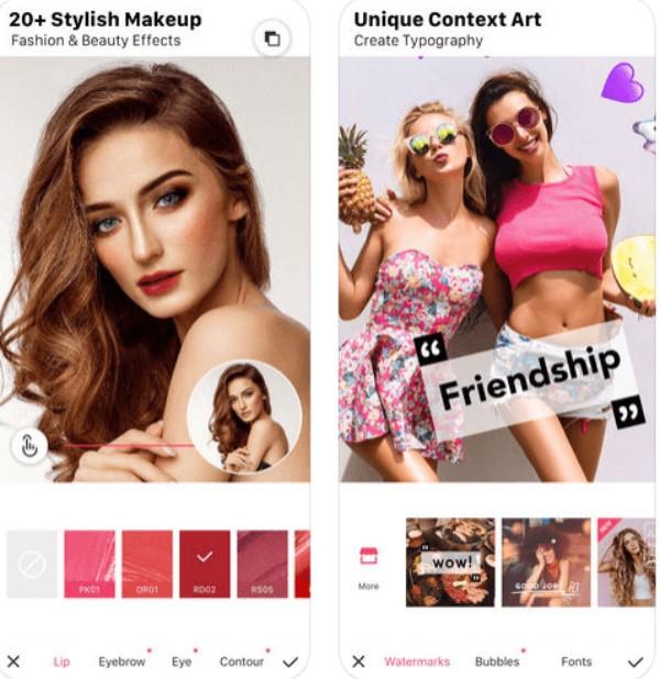 App chỉnh nụ cười Meitu