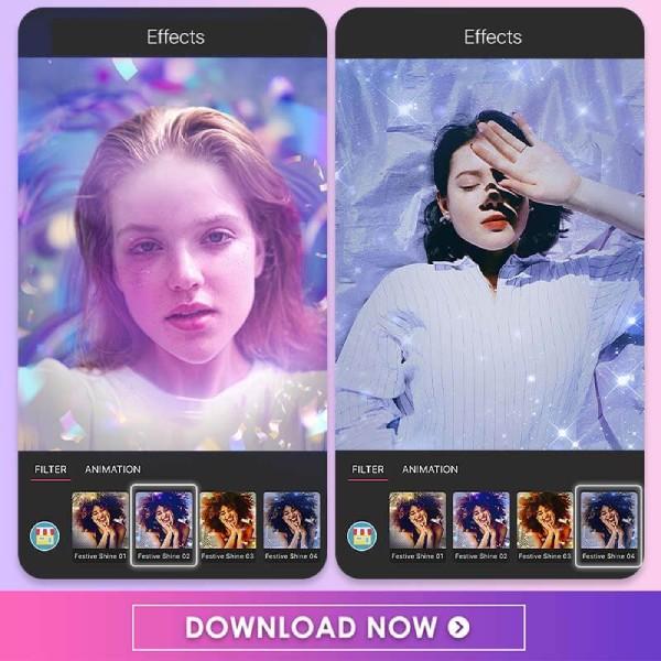 Filter chuẩn tone Very Peri của YouCam Perfect