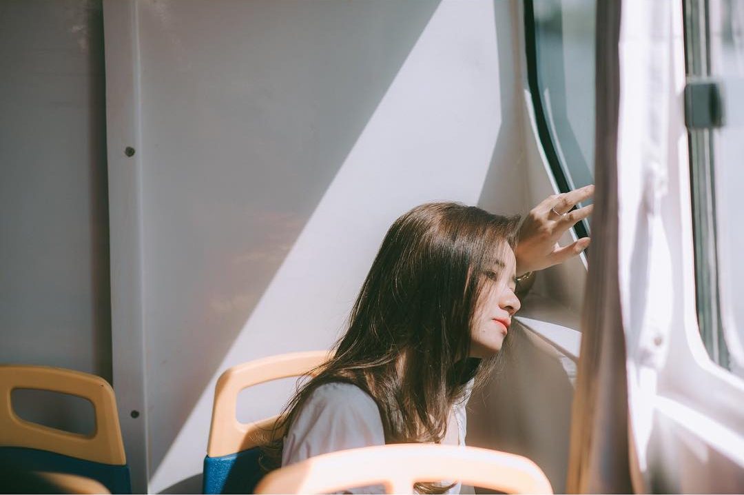 Chụp hình tâm trạng trên tàu