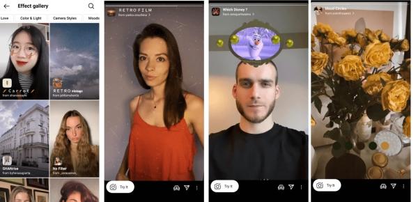 Hệ thống filter instagram vô cùng đa dạng