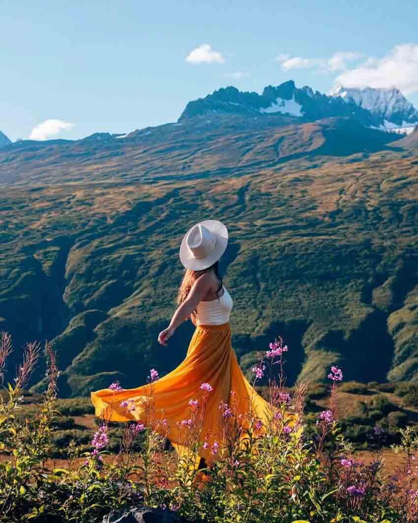 Xoay váy giúp bức ảnh trở nên xinh động hơn khi chụp hình bằng Instagram