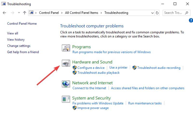Làm theo hướng dẫn tại danh mục “Troubleshooting”