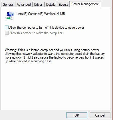 Chọn tab “Configure” để chuyển đến tab “Power Management”