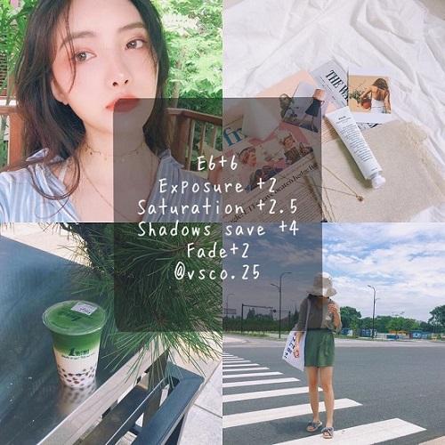 Công thức chỉnh màu tông xanh cho ứng dụng VSCO