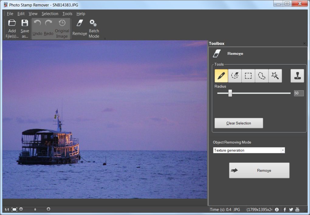 Photo Stamp Remover giúp xóa hình mờ và watermark ra khỏi hình ảnh