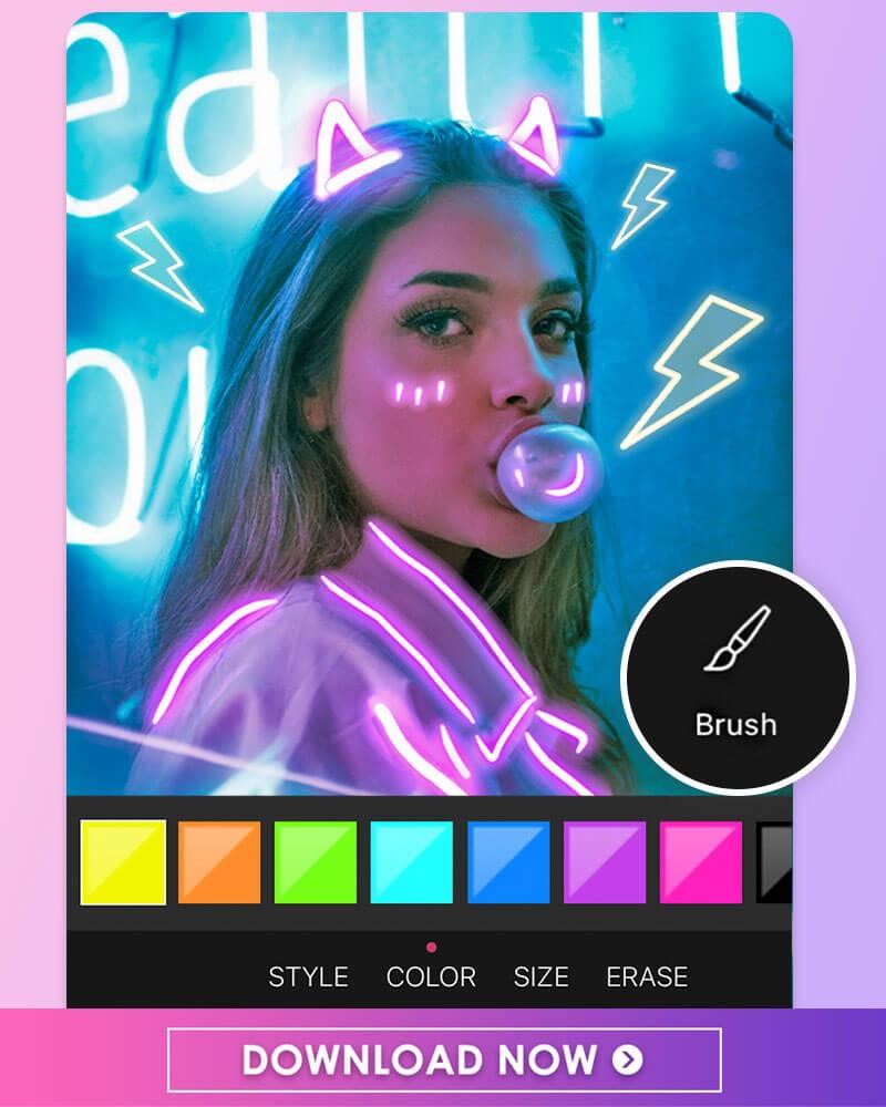 Thêm đèn neon cho những tấm ảnh của bạn
