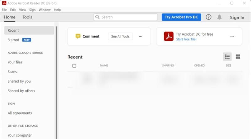 Ứng dụng chỉnh sửa pdf của Adobe