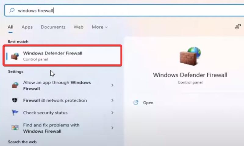 Tường lửa trên Windows