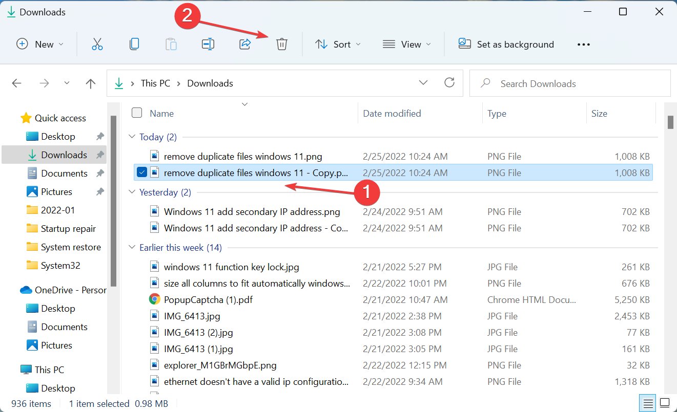Các xóa file trong File Explorer