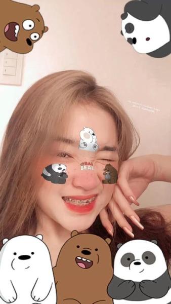Filter con gấu được đông đảo người dùng sử dụng