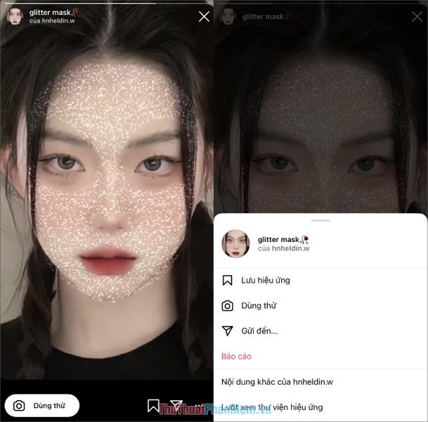 Filter Glitter Mask