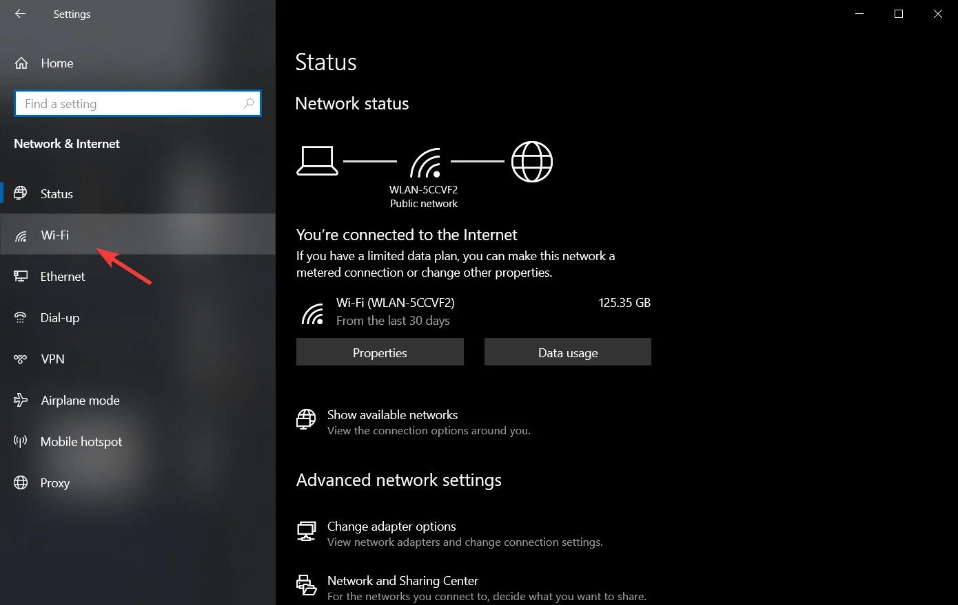 Chuyển đến phần Wifi