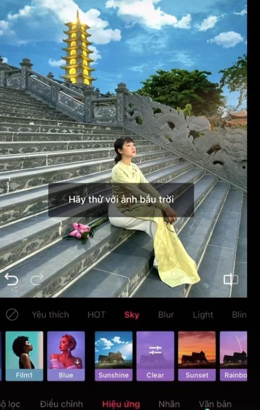 Cách chỉnh bầu trời xanh cực đỉnh với app EPIK
