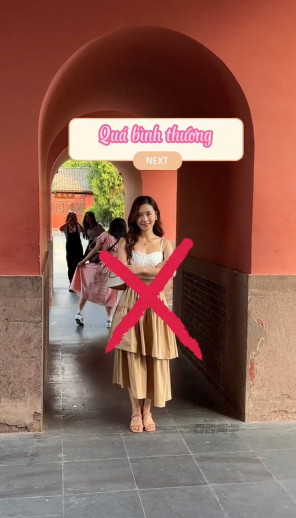 Đừng chỉ tạo dáng đơn giản như vậy ở một nơi có kiến trúc đẹp như thế này nhé