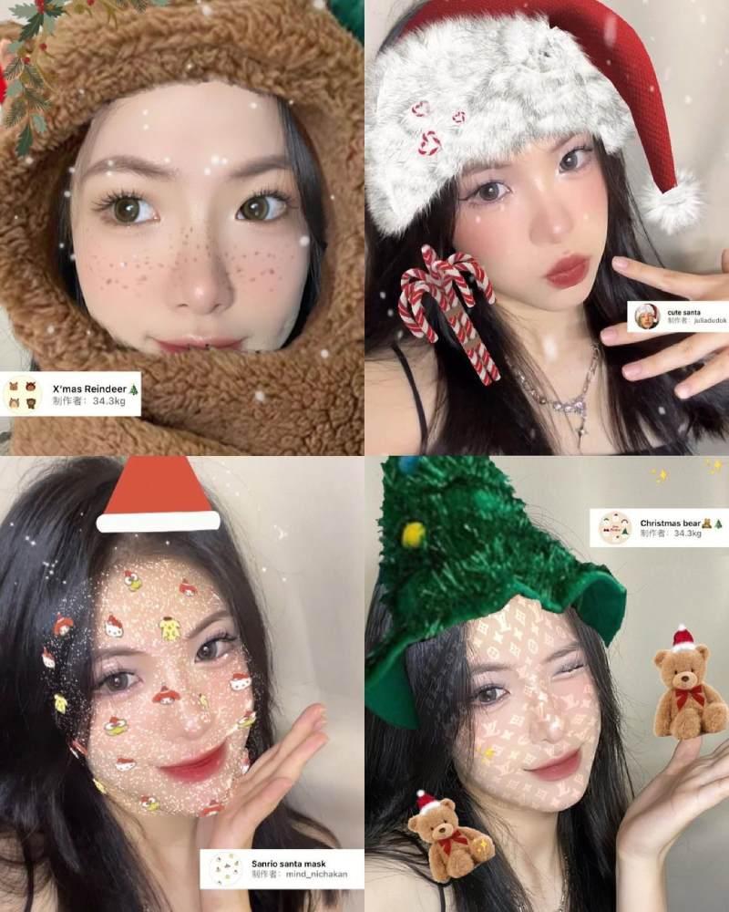 Chụp hình noel kiểu này bao xinh luôn á