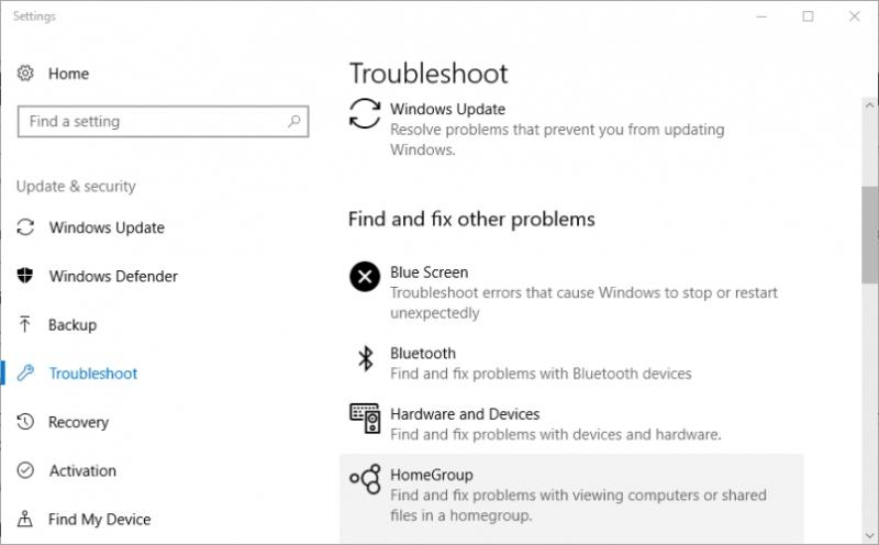 Mở trình khắc phục sự cố trên Windows