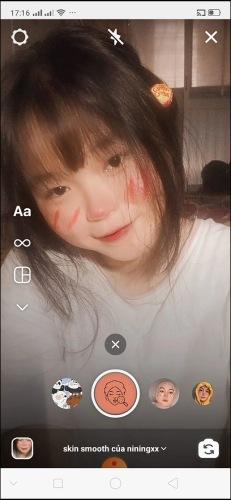 Thêm xinh đẹp, dịu dàng với filter kèm sticker