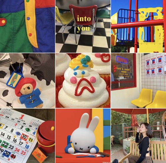 Hoặc khéo léo khoe tài phối màu qua cách chụp ảnh trên Instagram (Nguồn: sưu tầm trên Pinterest)