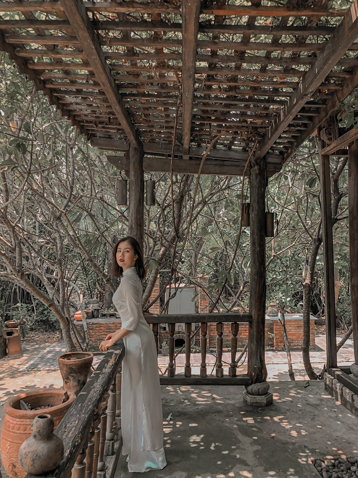 Không gian thơ mộng của bảo tàng Áo Dài Sỹ Hoàng