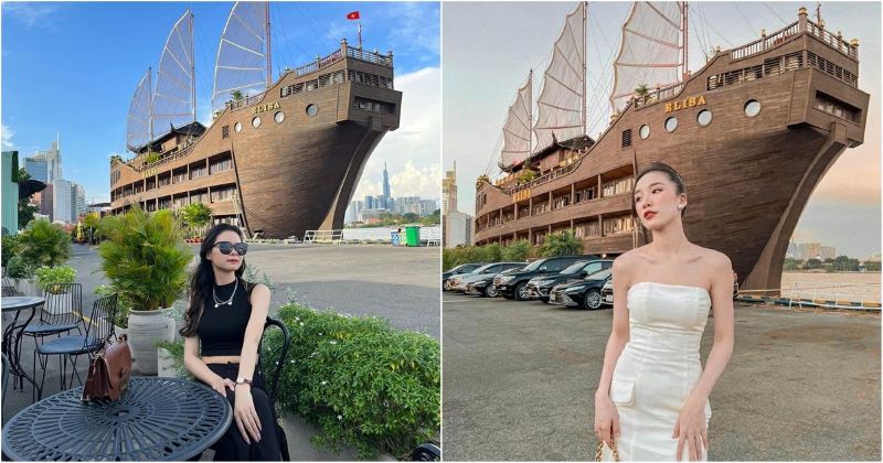 Tàu ở Bến Cảng được nhiều người check in
