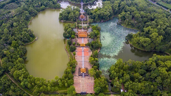 Diện tích đồ sộ nhìn từ trên cao
