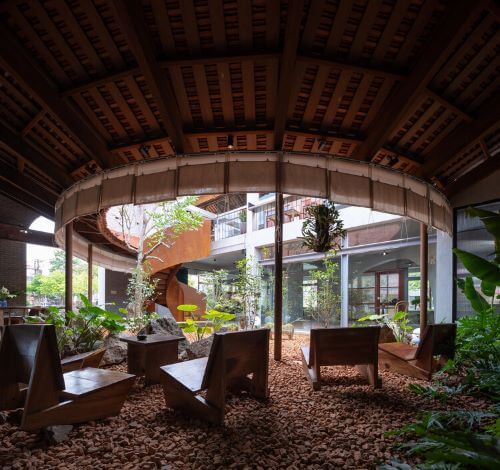 Một góc “núp” cực chiu tại Mây’s Cafe and Bakery