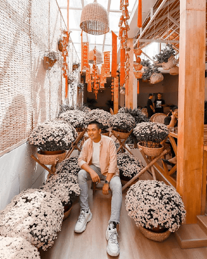 Một góc tại Khóm Coffee & Tea