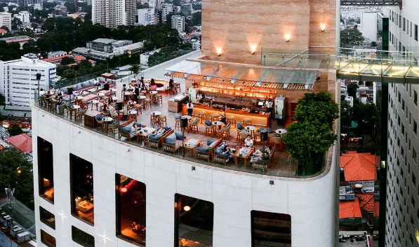 Rooftop Pool Bar - quán cafe trên cao ở Sài Gòn sang trọng