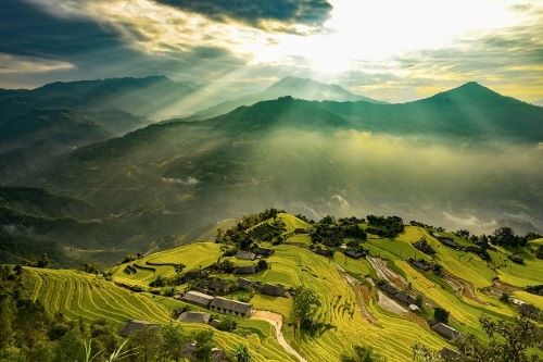 Khung cảnh núi rừng Hà Giang trong buổi sớm mai