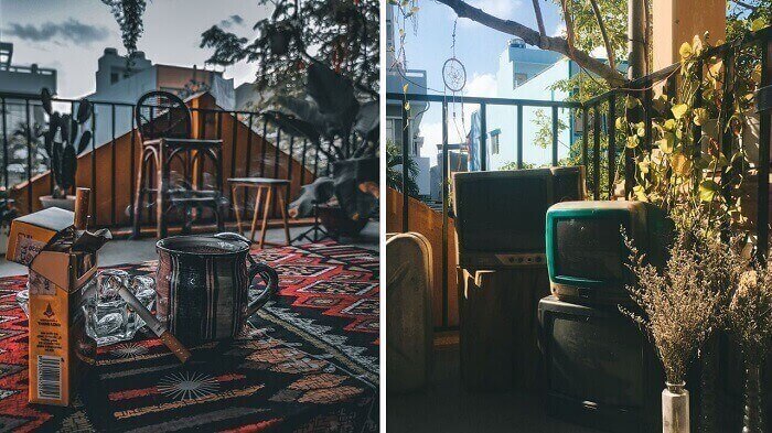 Không gian độc đáo của quán