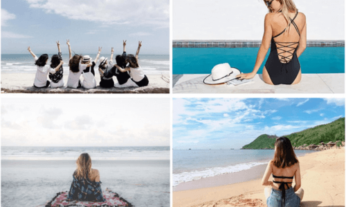 Gợi cảm tạo dáng ngồi sau lưng