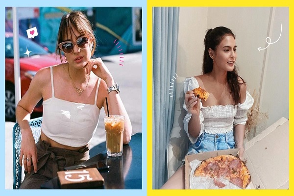 Để chụp ảnh ngồi đẹp bạn có thể tận dụng quán ăn để làm nơi chụp ảnh