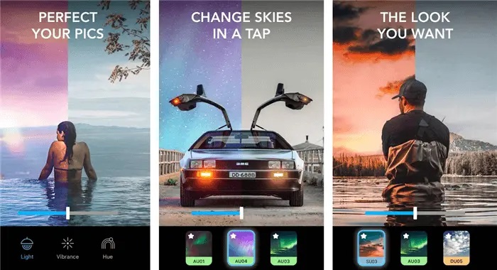 Ứng dụng thay thế bầu trời Lightleap