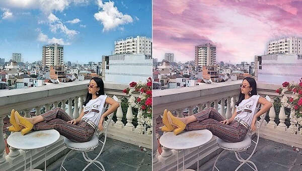App chỉnh mây Meitu