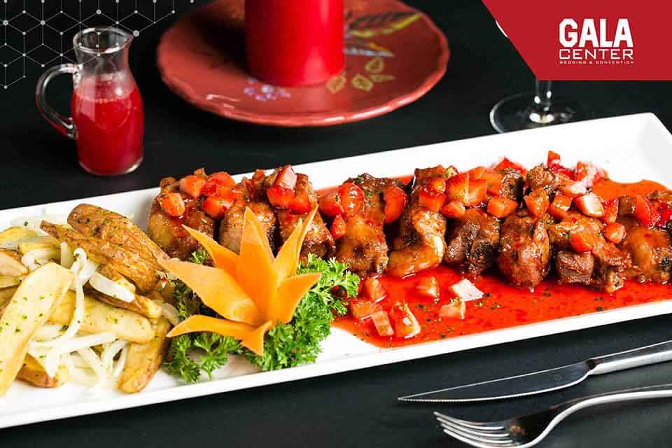 Món ăn Fusion tiệc cưới cao cấp trình bày tinh tế tại Gala Center TP.HCM