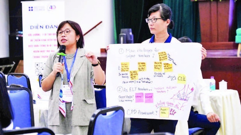 Học sinh Việt Nam học tiếng Anh – minh họa cho chương trình Đề án Ngoại ngữ Quốc gia 2025