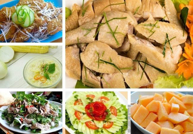 Thực đơn đám cưới miền Bắc được trình bày đẹp mắt tại tiệc cưới