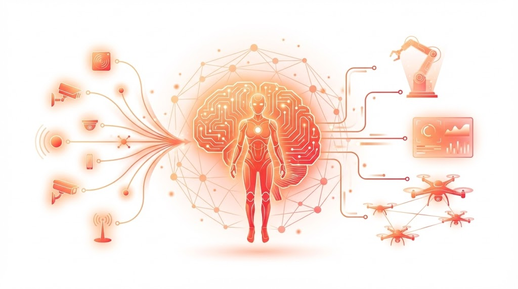 Kiến trúc hệ thống Multi-Agent AI với các tác tử phối hợp - nguồn từ RedAI Blog