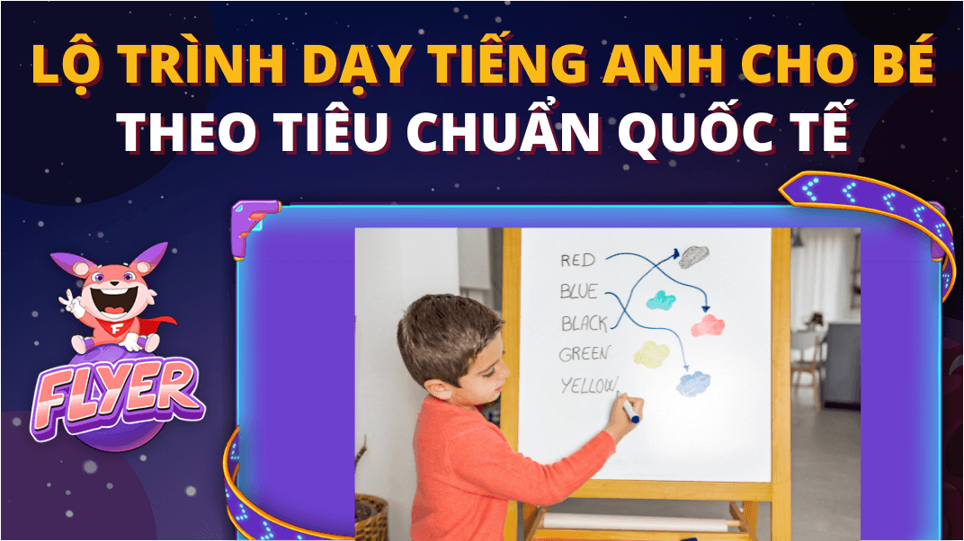 Sơ đồ lộ trình dạy tiếng Anh cho bé theo từng giai đoạn 0–10 tuổi