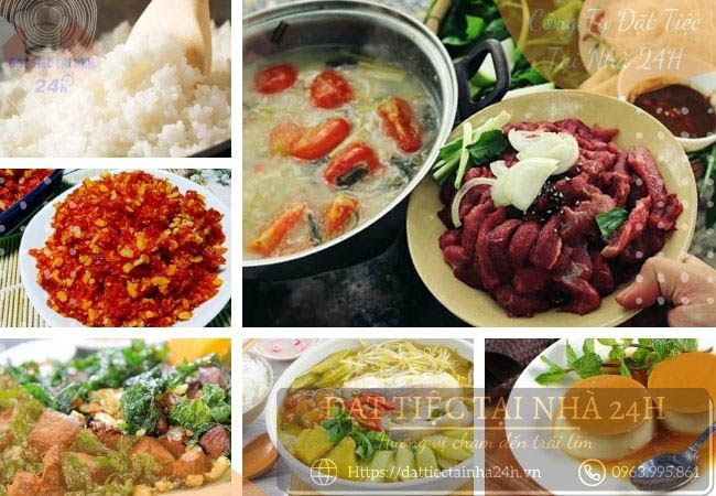 Các món ăn truyền thống trong thực đơn cưới miền Bắc được chế biến công phu