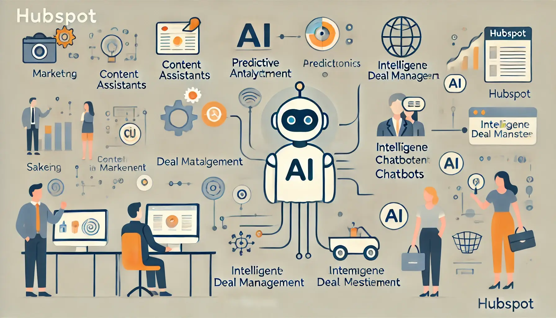 Minh họa AI Overviews chiếm không gian màn hình tìm kiếm – HubSpot 2026